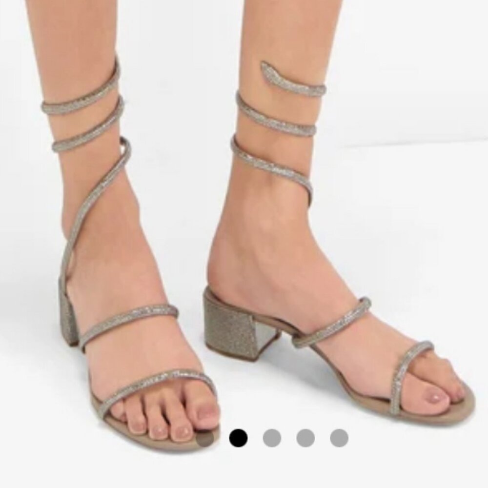 Rene Caovilla Cleo Sandals.  SZ 37 - Picture 5 of 11